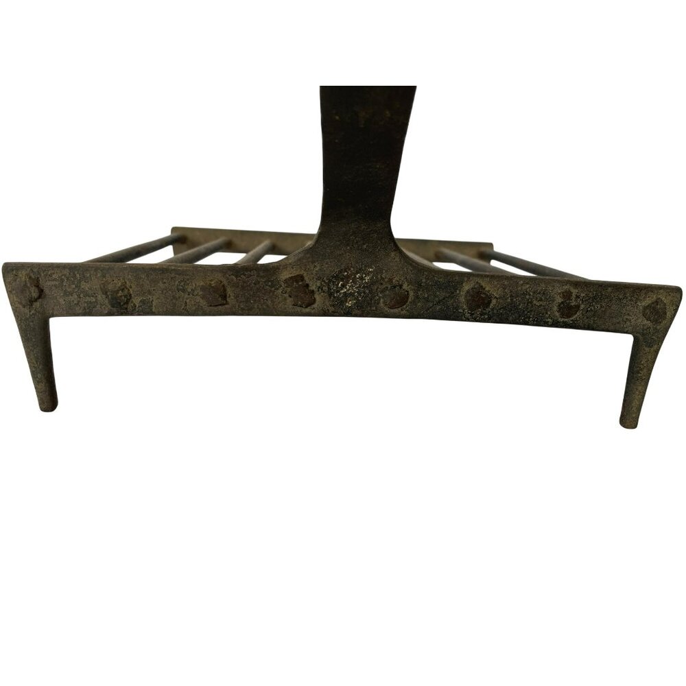 Vintage Cast Iron Fireplace Grate & Scoop Primitive Rustic Kitchen Tools Crafted - Picture 4 of 14
